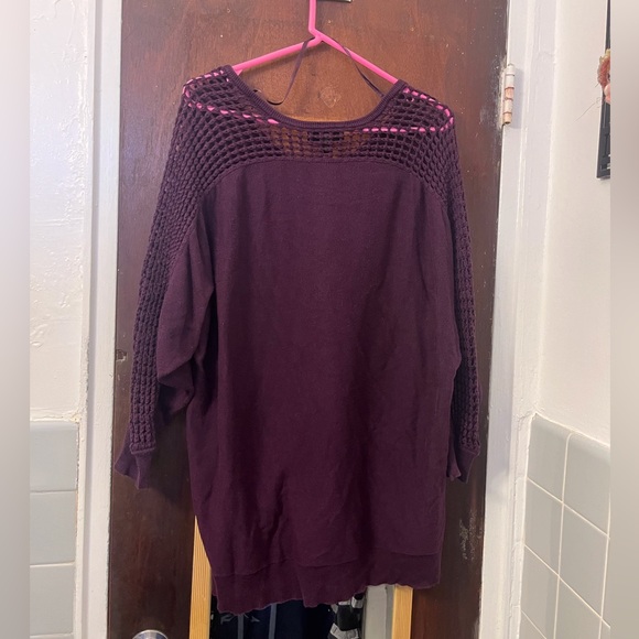 LAST CALL! Lane Bryant Deep Purple Knit Sweater. 18/20 - Picture 3 of 3